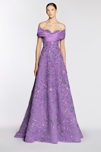 Fully Beaded Sweetheart Gown