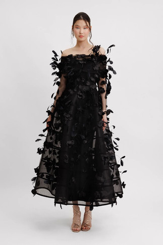 Off-The-Shoulders Midi Dress