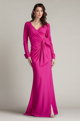 Weldon Draped Half Bow Gown