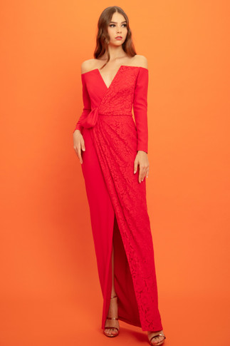 Off-Shoulders Long Dress