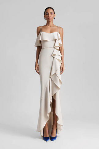Ruffled Long Dress