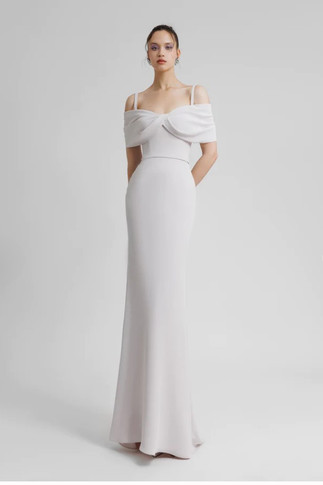 Bow-Like Neckline Dress