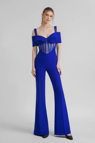 Bow Design Jumpsuit