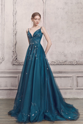 Embellished Sleeveless Gown