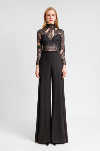 Patterned Top with Pants