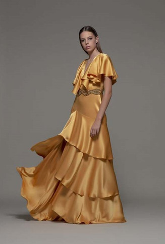 Archi Ruffled Gown