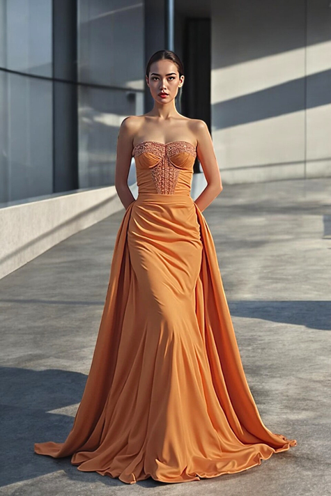 Strapless Simple Bodice Gown
