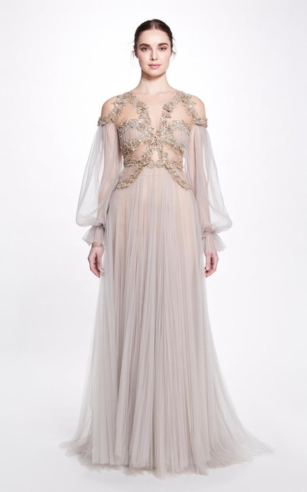 A-Line Tulle Gown