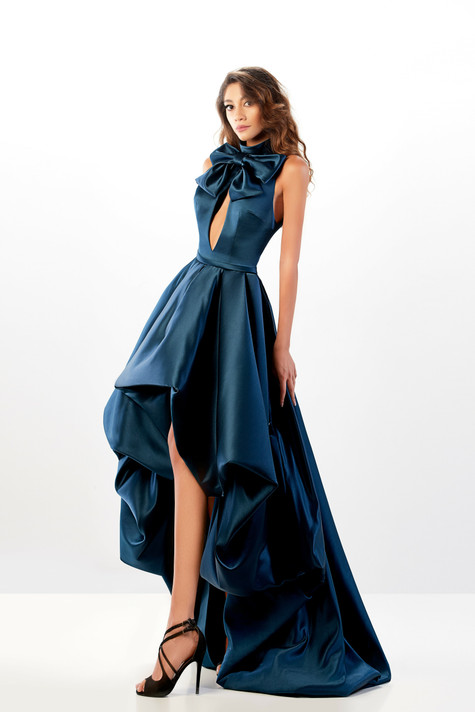 High Neck with Cut Out Gown
