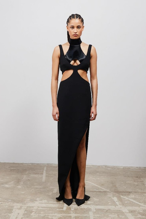 High Collar Gown