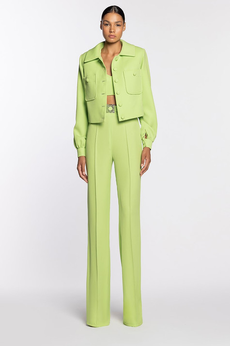 Crop Top and Bolero with Pants