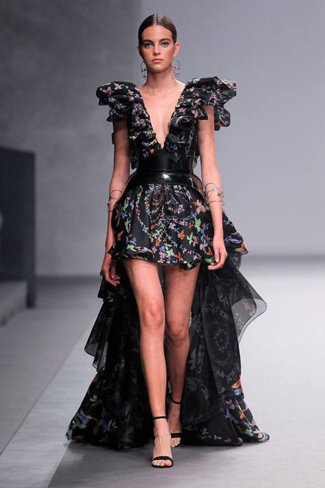 L-Butterfly Garland Dress
