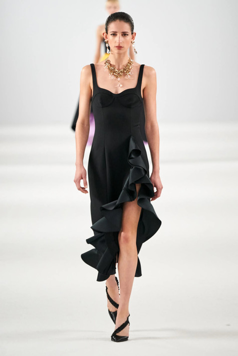 Sleeveless Bustier Midi Column Dress