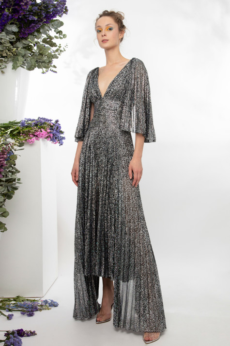 Pleated Shimmery Jumpsuit
