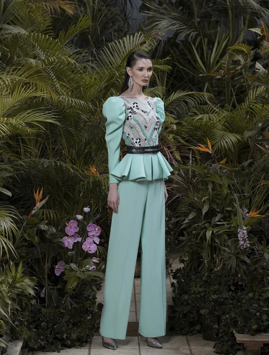 Crepe Marocain Top and Pants