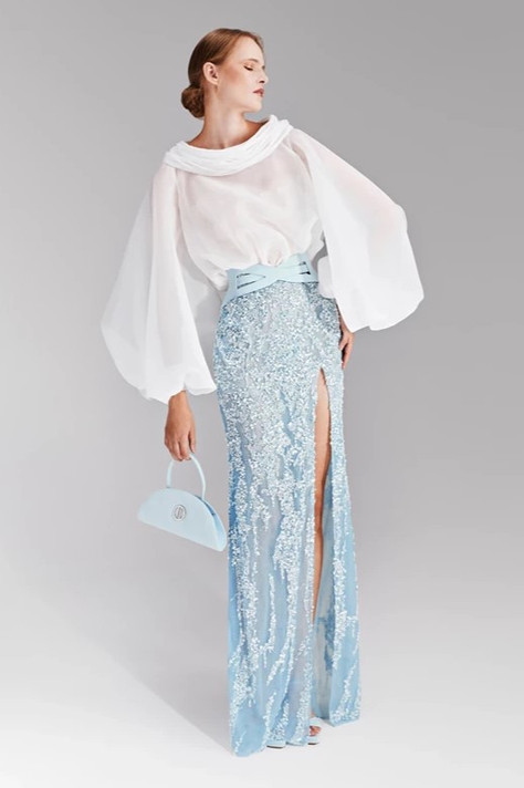 Organza Lace Gown