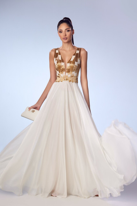 Cassida Mousseline Gown