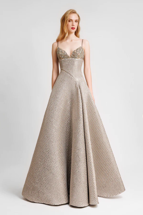 V-Neck Long Dress