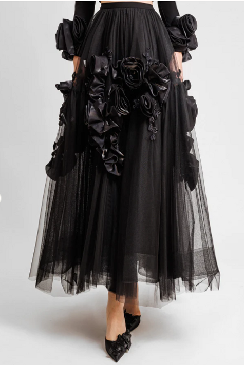 Tulle Midi Skirt