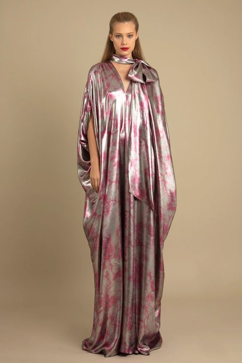 V-Cut Loose Gown