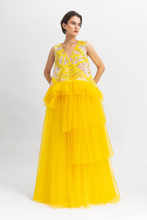 Sequin Top and Tulle Skirt