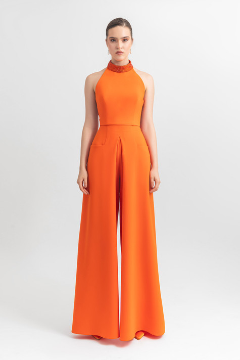 Halter Top and Crepe Pants