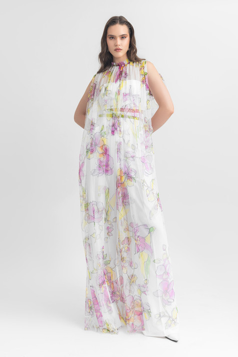 Tulle Top and Crepe Pants