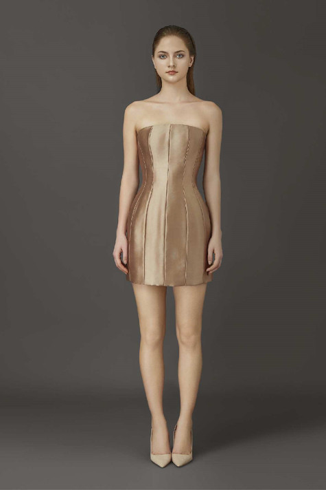 Strapless Bodycon Cocktail Dress