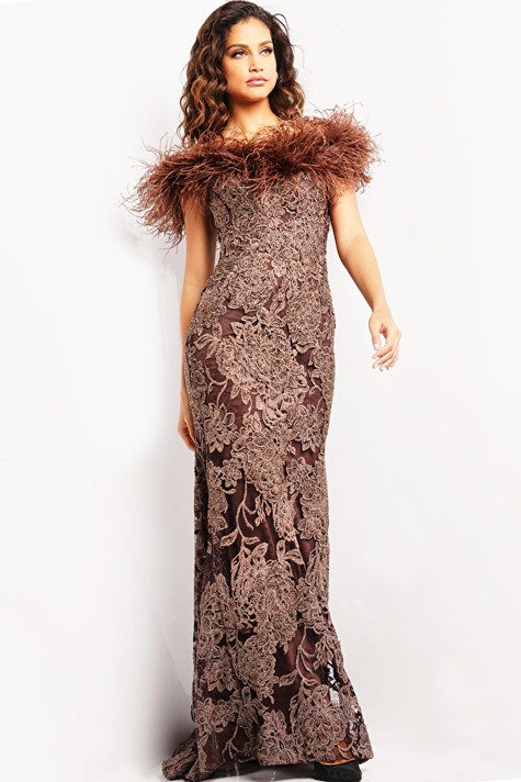Lace Off Shoulder Gown