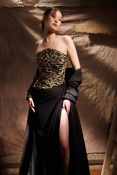 Strapless Corset Gown