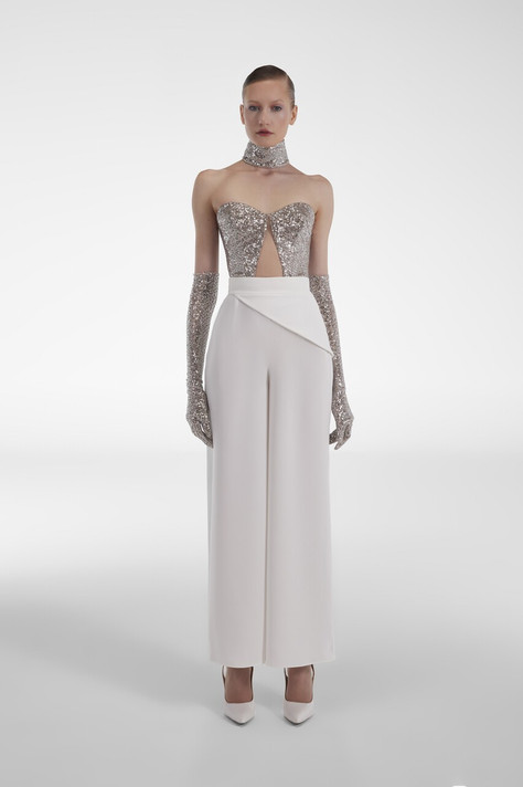 Strapless Top with Pants
