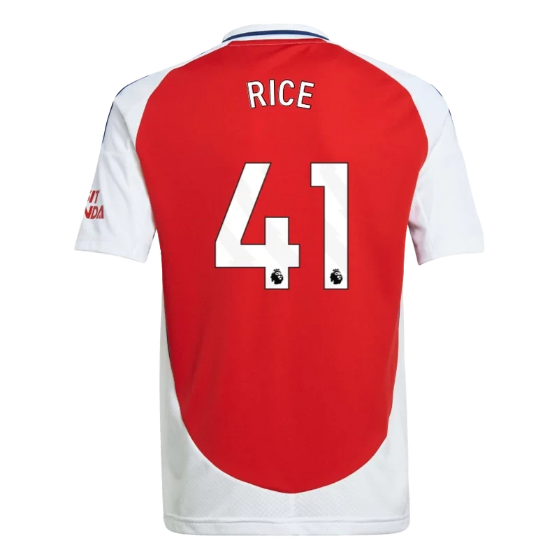 RICE #41 Arsenal 24/25 Kid's Home Shirt and Shorts - PL Font