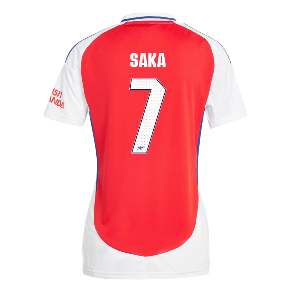 SAKA #7 Arsenal 24/25 Women's Home Shirt - Arsenal Font