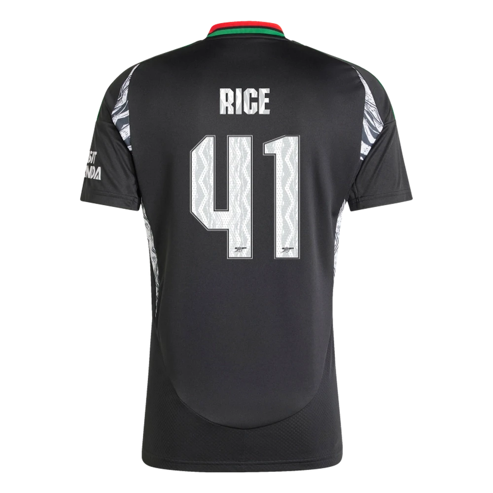 RICE #41 Arsenal 24/25 Stadium Men's Away Shirt - Arsenal Font