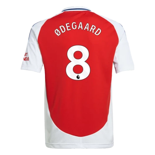 ØDEGAARD #8 Arsenal 24/25 Kid's Home Shirt and Shorts - PL Font
