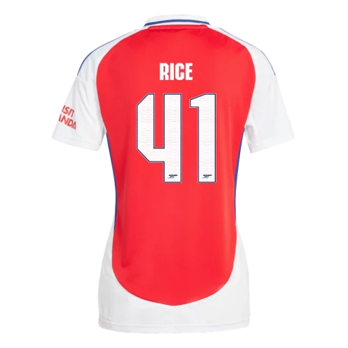 RICE #41 Arsenal 24/25 Women's Home Shirt - Arsenal Font