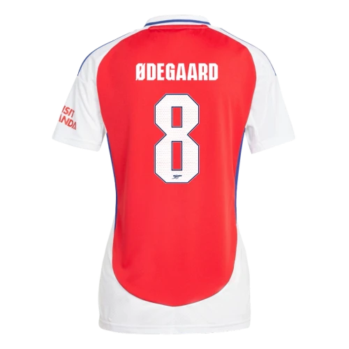 ØDEGAARD #8 Arsenal 24/25 Women's Home Shirt - Arsenal Font