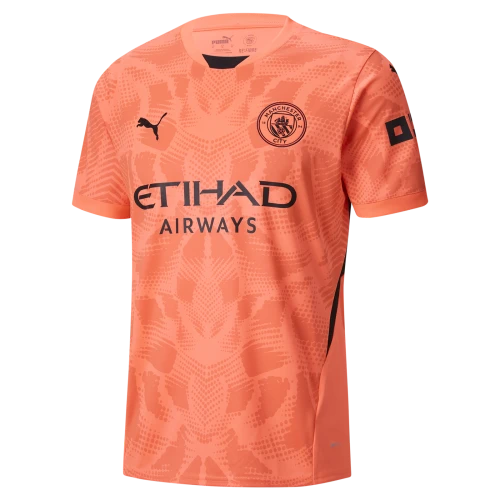 Manchester City 24/25 Men's Coral Goalkeeper Shirt