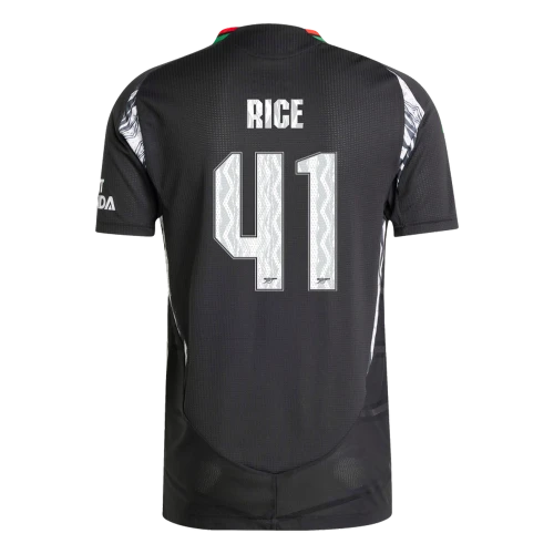RICE #41 Arsenal 24/25 Authentic Men's Away Shirt - Arsenal Font