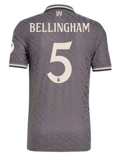 BELLINGHAM #5 Real Madrid 24/25 Authentic Men's Third Shirt