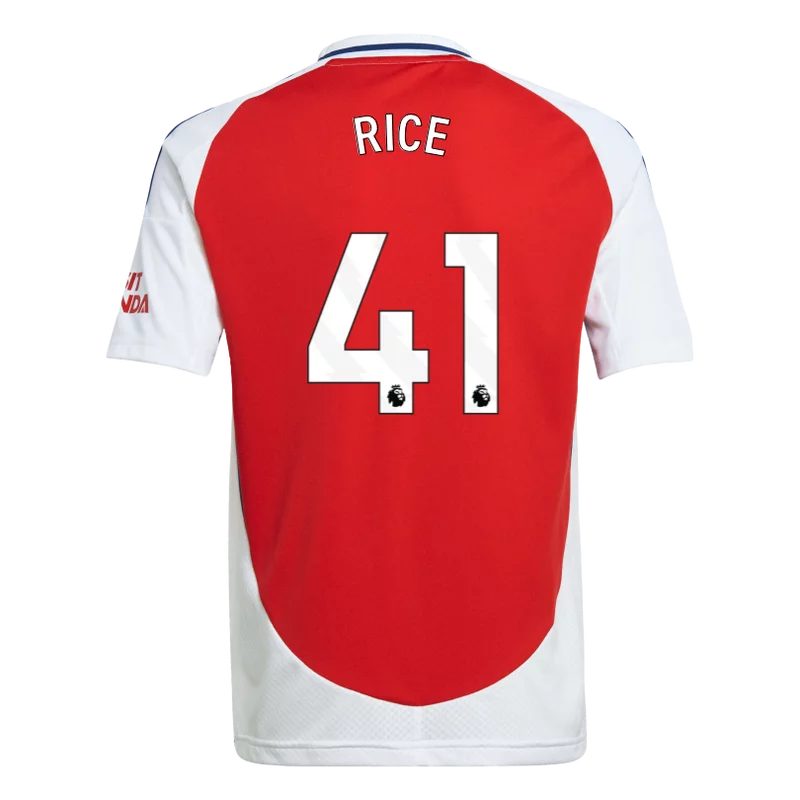 RICE #41 Arsenal 24/25 Kid's Home Shirt and Shorts - PL Font