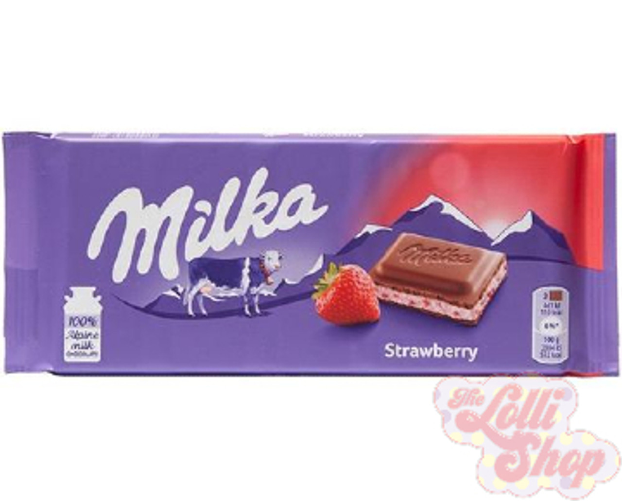 Milka Strawberry Yogurt Bar - 100g - Bulk Candy Store