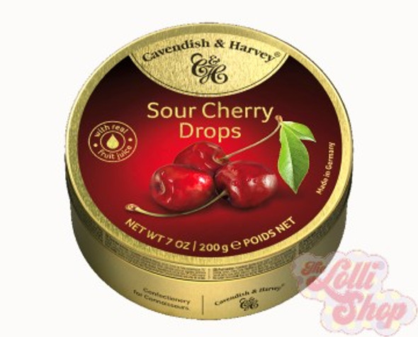 Cavendish & Harvey Sour Cherry Drops 200g