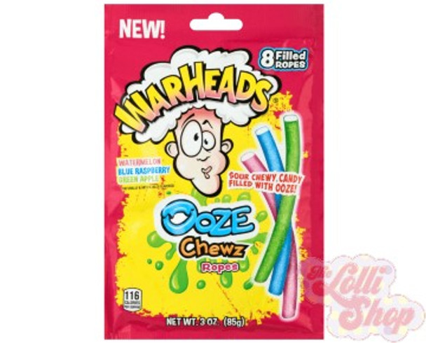 Warheads Ooze Chewz Ropes 85g