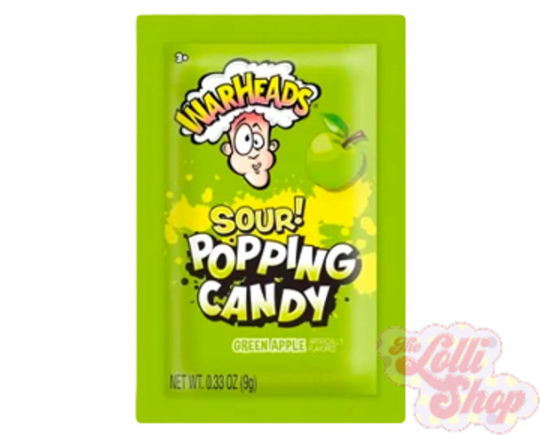 Warheads Sour Popping Green Apple 9g