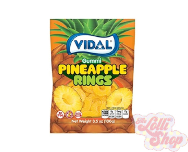 Vidal Pineapple Rings 100g