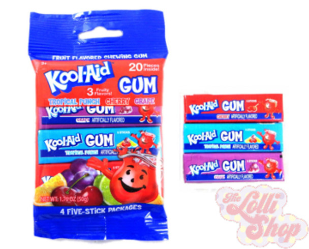 Kool Aid Gum 3 Fruity Flavours 50g