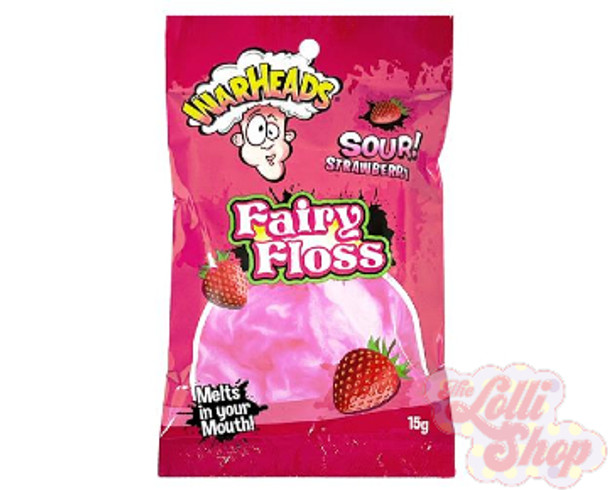 Warheads Strawberry Fairy Floss 15g