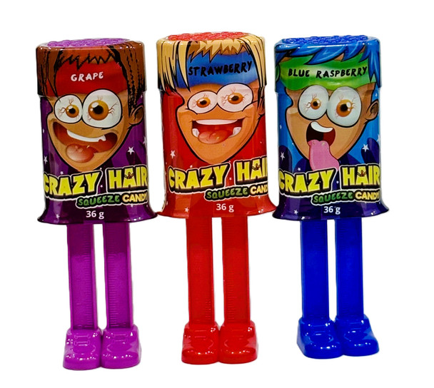 Crazy Hair Squeeze Candy 36g