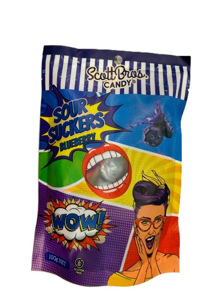 Scott Bros Sour Sucker Blueberry 100g